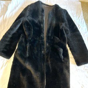 Reversible Leather Mouton Coat